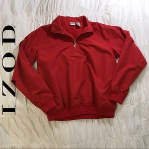 IZOD Red Windbreaker w/ 1/4 Zipper
